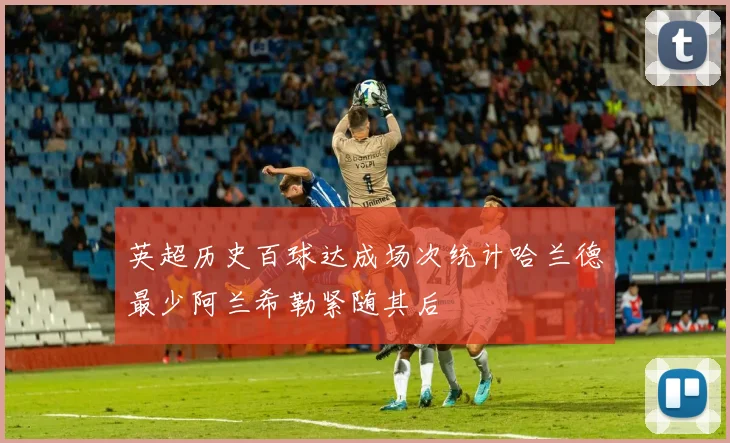 英超历史百球达成场次统计哈兰德最少阿兰希勒紧随其后